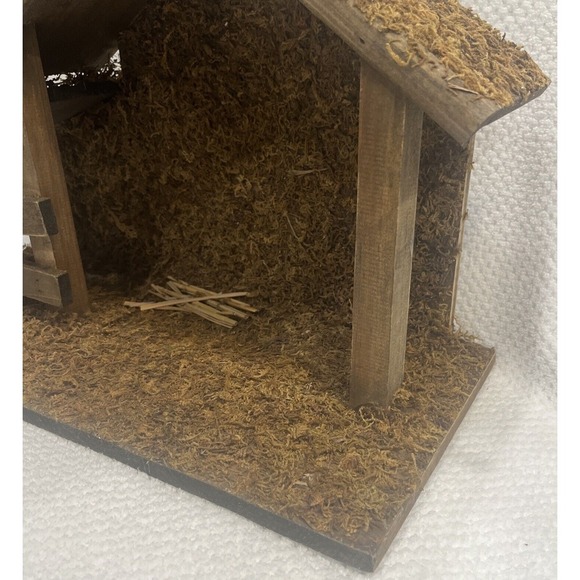 Vintage Boyds‎ Bears 2005 Plush Nativity Set #567957  Wooden Manger Crèche EUC! - Picture 4 of 8